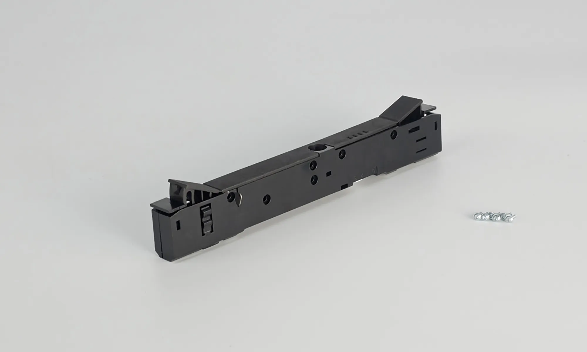 In-Trac Adapter 3 Circ. Track 6A Induct/ Resist Load Screwless Connection Data Bus 555 1 6533 2  Eutrac Adapters & Components-Black